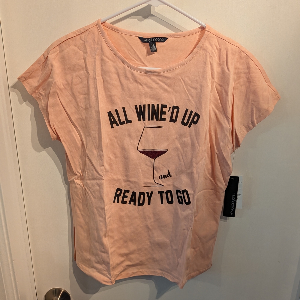 Peach Short Sleeve Tee - All Wine'd Up